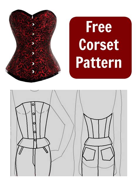 bustier pattern sewing|free corset patterns for beginners.